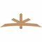 Ekena Millwork Alberta Smooth Timber Gable Bracket, Western Red Cedar, 84"W x 28"H x 5 1/2"D x 5 1/2"F, 8/12 Pitch GBW084X28X0606ALB00SWR - alternate 1